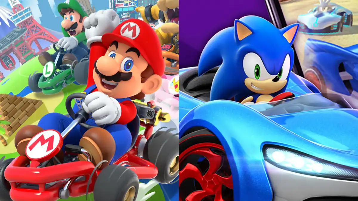 Mario Kart Tour против Sonic Racing на IOS
